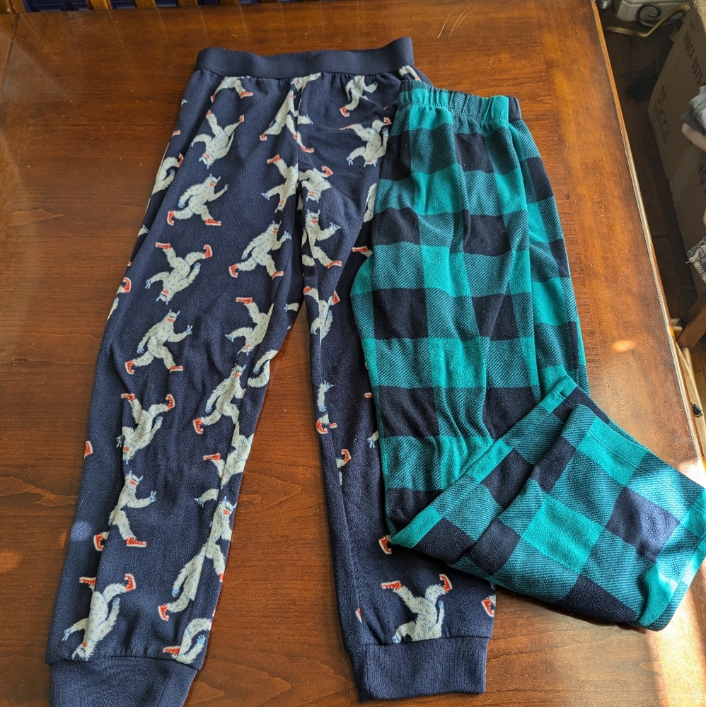 Old Navy fleece kids pajama pants- lot of 2